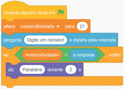 Utilizando o bloco se (if)