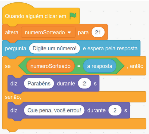 Utilizando o bloco se/senão (if/else)